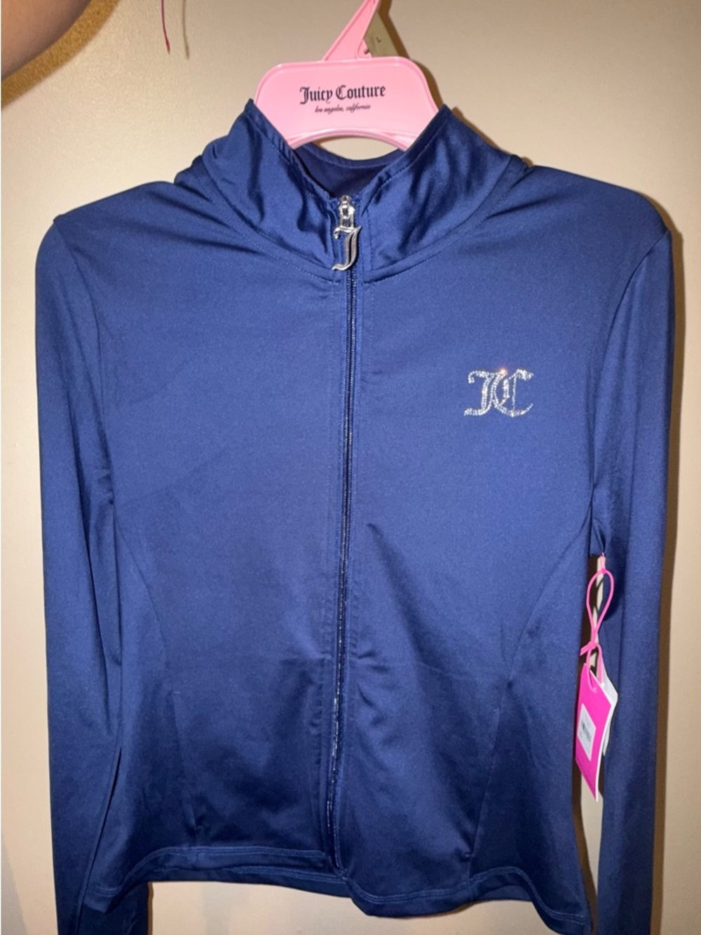Juicy Couture Sport Viral “BBL” Jacket in Arlantis Blue size Large NWT